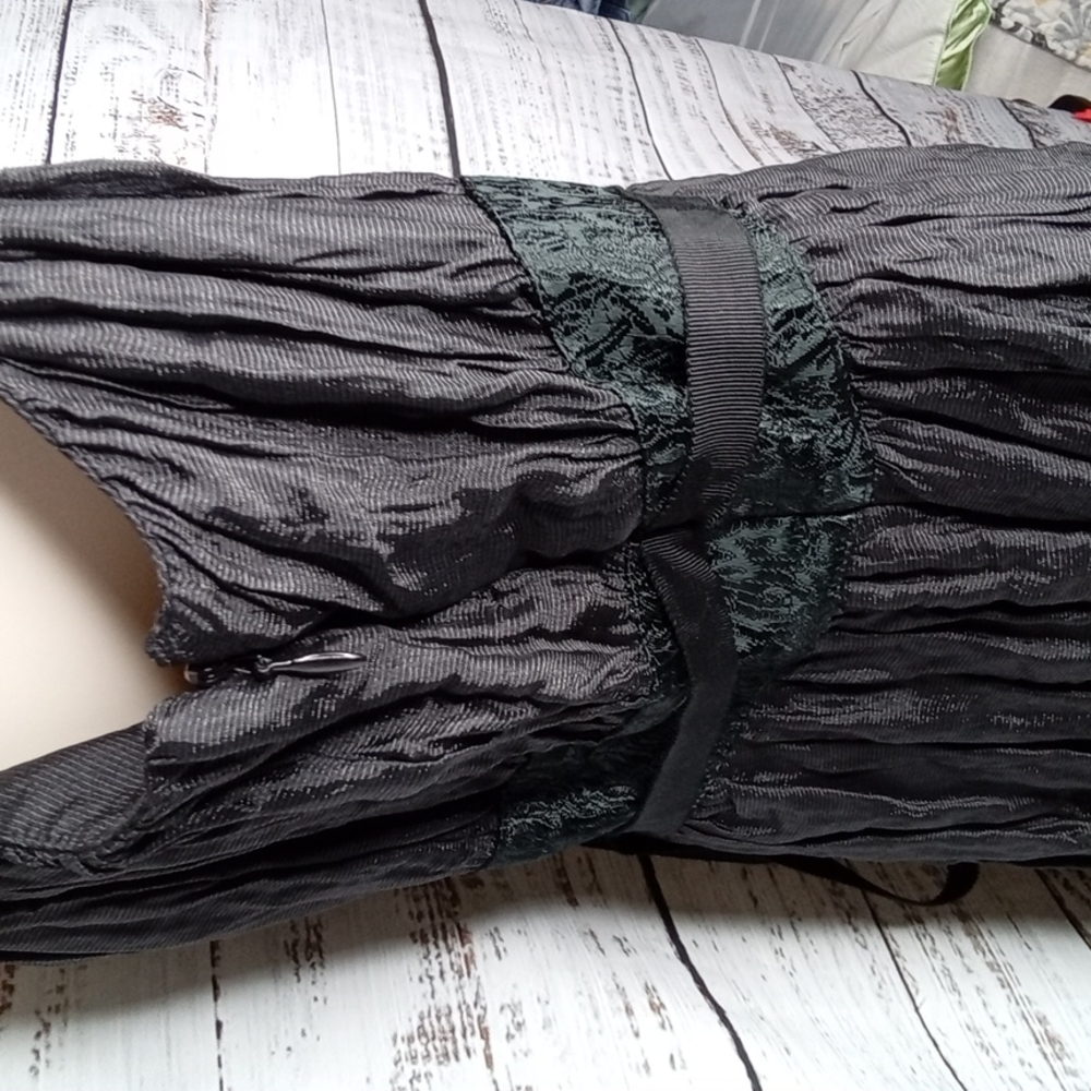 Mimi Maternity Silk Blend Dress With Spaghetti Straps Black. Lined. Sz Small - Picture 6 of 9